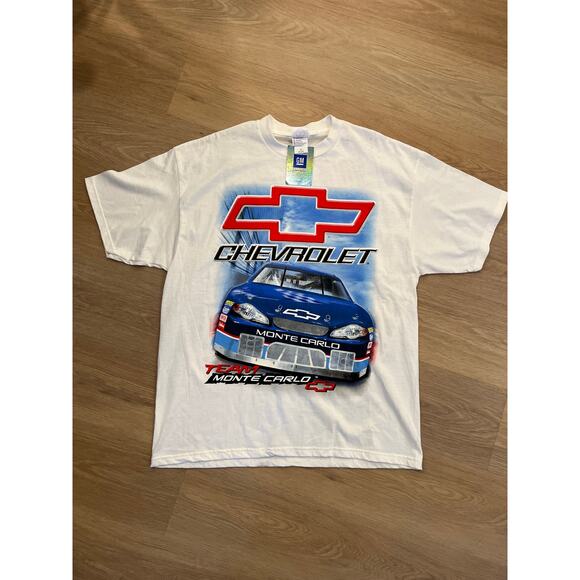 Vintage Nascar T Shirt Adult XL White Chevrolet Racing 2004 Tour Monte Carlo - Picture 1 of 6
